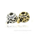 8mm small ball bead with double use hollow out zinc alloy Bracelets and necklaces jewelry accessories